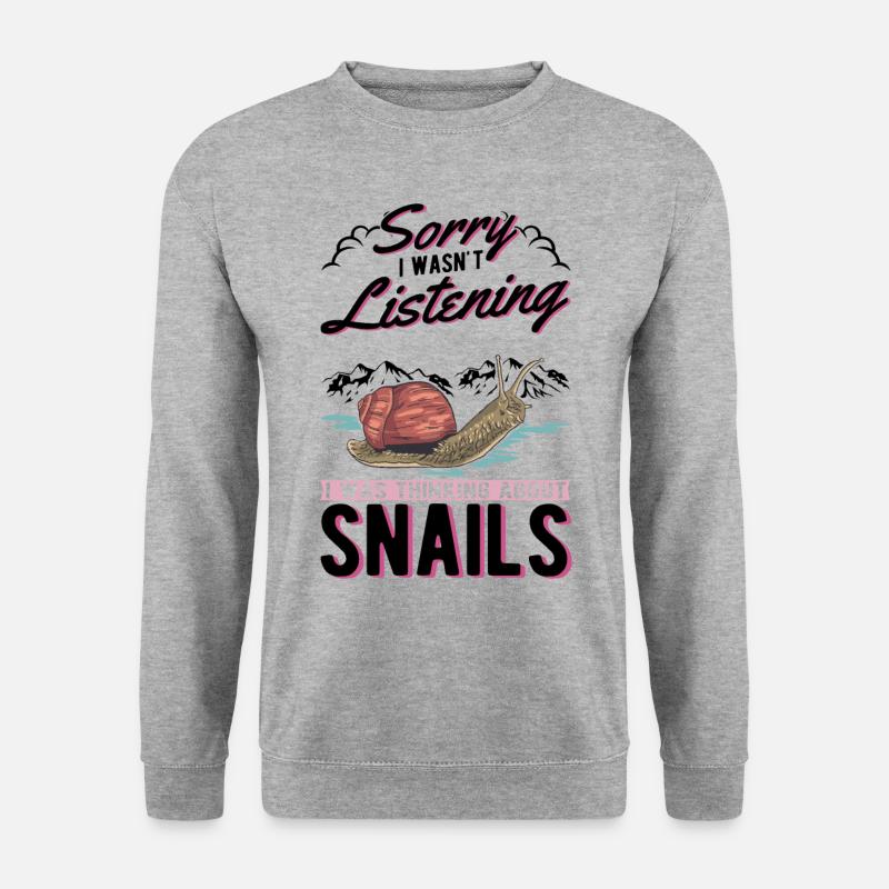 Snail Gift Vineyard Snail - Unisex Sweatshirt - salt & pepper