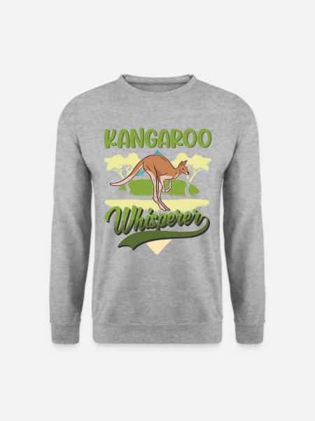 Kangaroo Whisperer Australia Kangaroo - Unisex Sweatshirt - salt & pepper