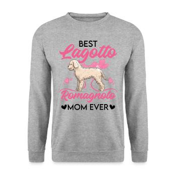 Meilleur(e) Lagotto Romagnolo Mama - Sweat-shirt Unisexe - gris chiné - Devant - Alina (178cm) & Michal (187cm)