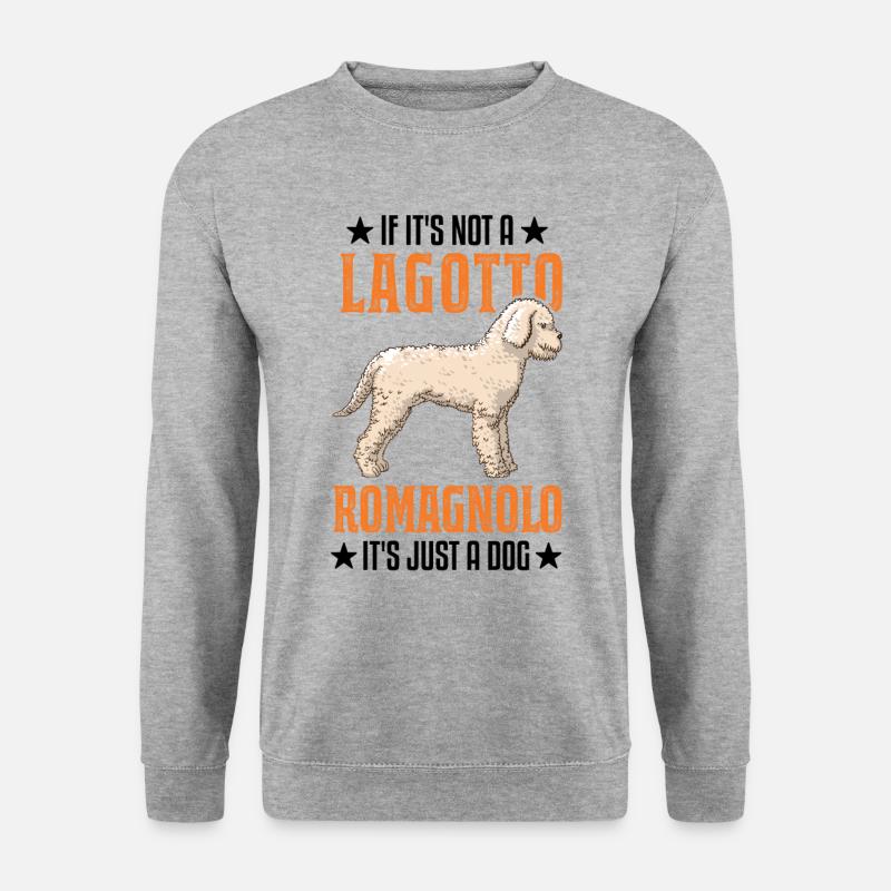 Lagotto Romagnolo Wasserhund - Unisex Pullover - Weißgrau meliert