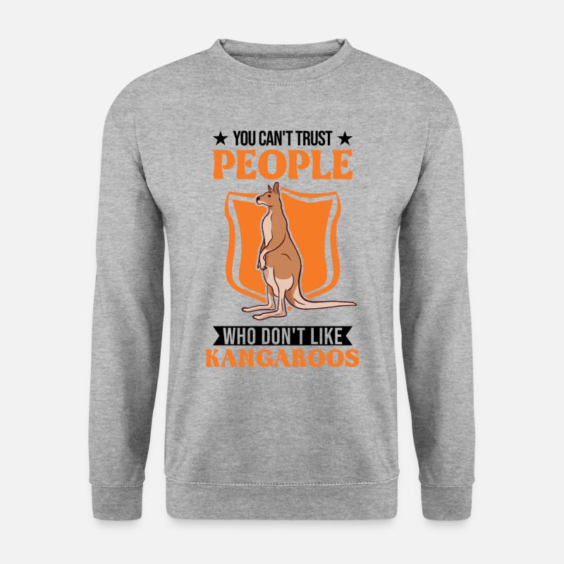 Kangaroo Australia Australian Kangaroo - Unisex Sweatshirt - salt & pepper