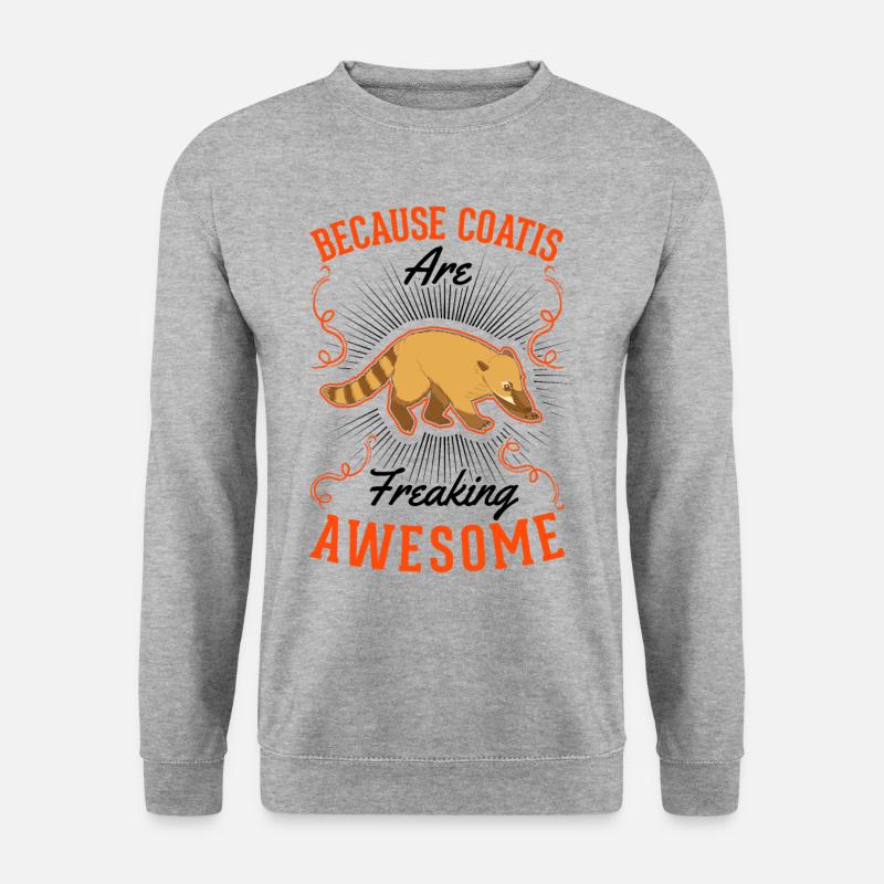 Coati Gift Proboscis Bear Coati - Unisex Sweatshirt - salt & pepper