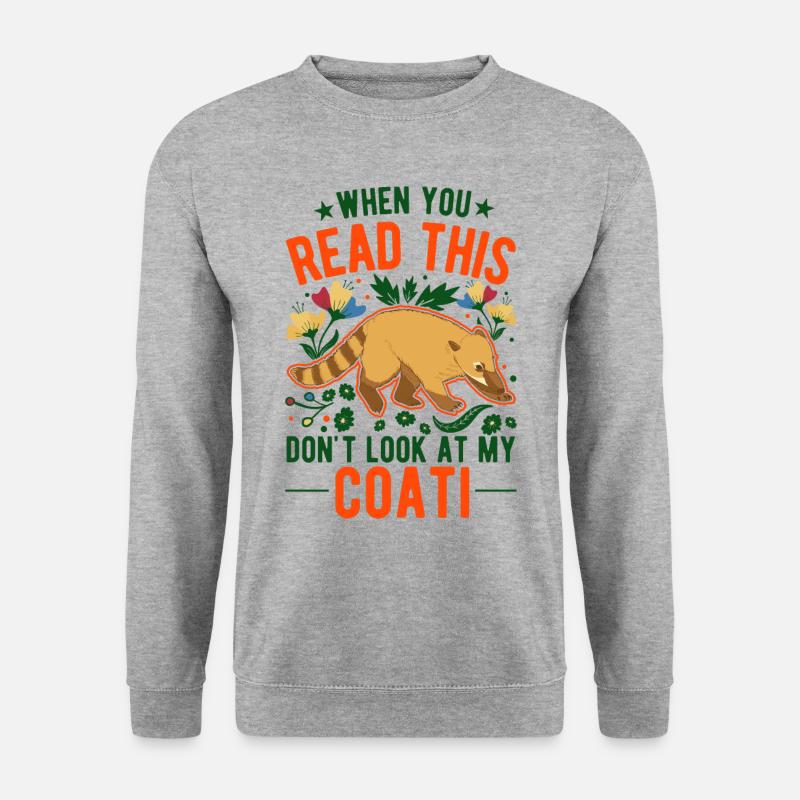 Coati Gift Proboscis Bear Coati - Unisex Sweatshirt - salt & pepper