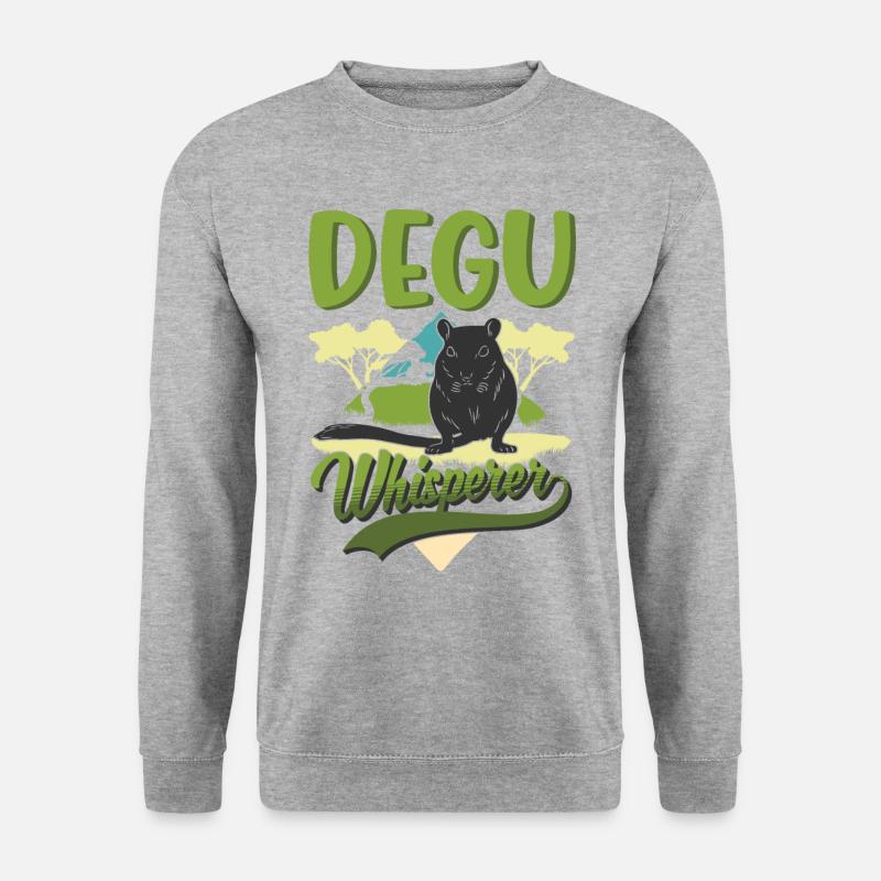 Degu Whisperer Forest Degu - Unisex Sweatshirt - salt & pepper