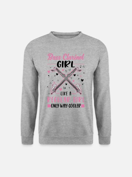 Clarinettiste basse - Sweat-shirt Unisexe - gris chiné