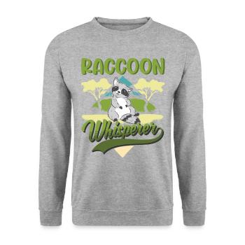 Raton laveur Raton laveur - Sweat-shirt Unisexe - gris chiné - Devant - Alina (178cm) & Michal (187cm)