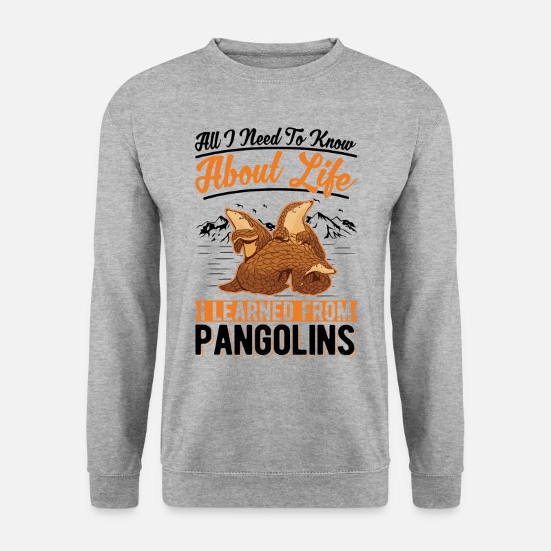 Pangolin Gift Pangolin - Unisex Sweatshirt - salt & pepper