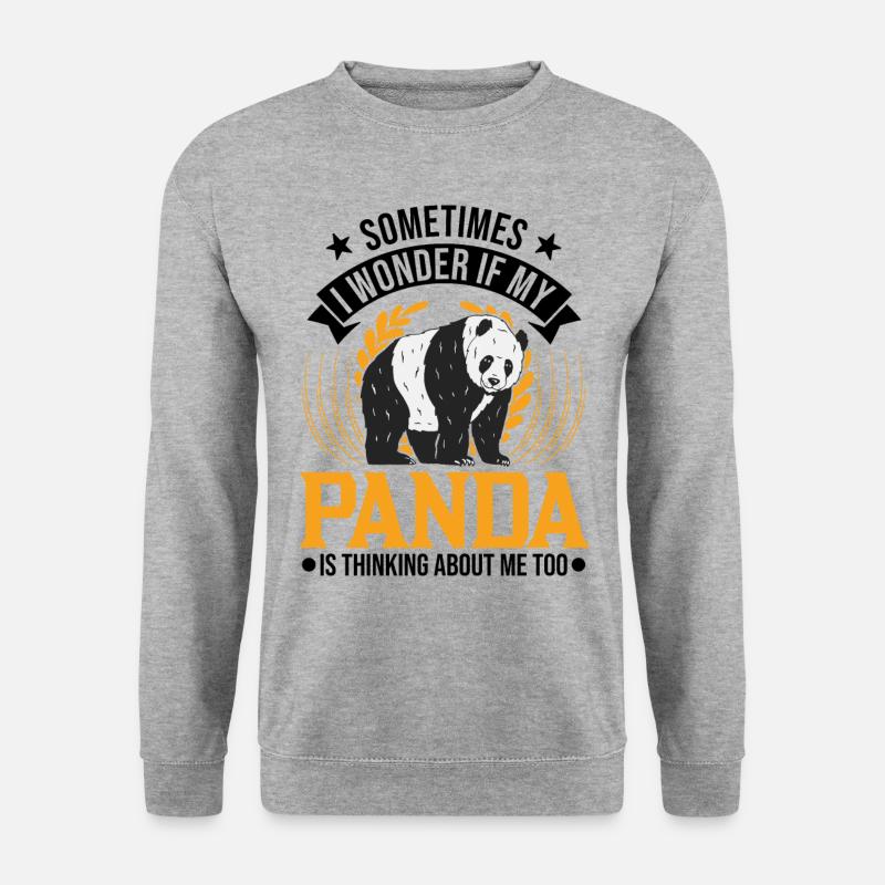 Panda Lover Panda Bear Gift - Unisex Sweatshirt - salt & pepper