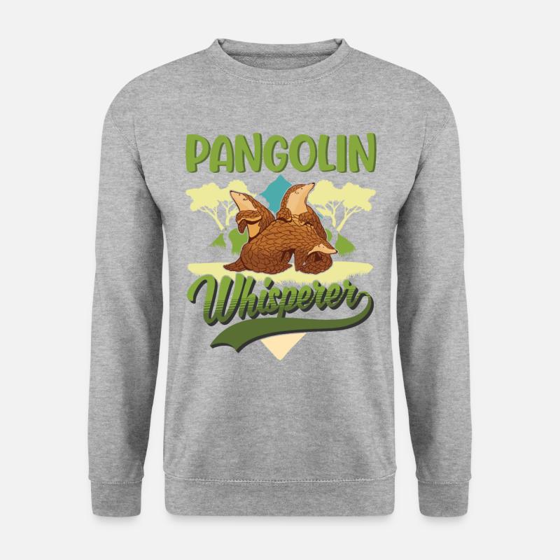Pangolin Whisperer Pangolin - Unisex Sweatshirt - salt & pepper