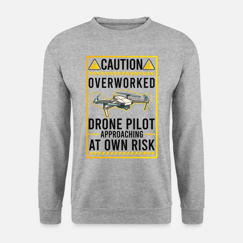 Attention: Revised Drone Pilot Drones - Unisex Sweatshirt - salt & pepper