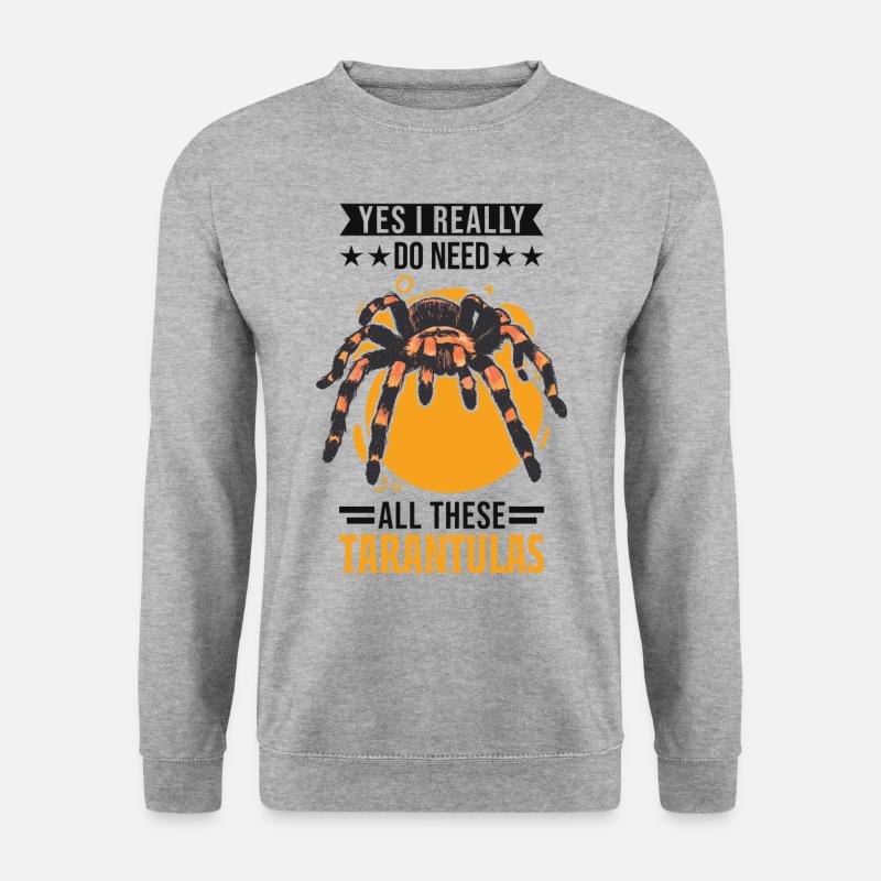 Tarentule Cadeau Araignée Tarentule - Sweat-shirt Unisexe - gris chiné