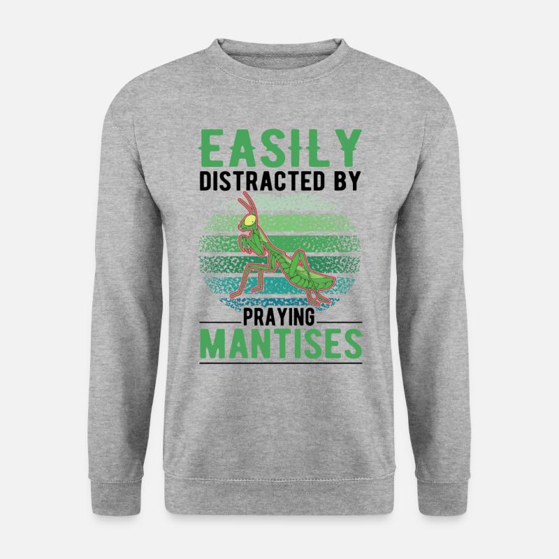 Gottesanbeterin Praying Mantis Fangschrecke - Unisex Sweatshirt - salt & pepper