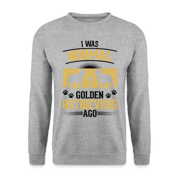 Golden Retriever Owner Gift - Unisex Sweatshirt - salt & pepper - Front - Alina (178cm) & Michal (187cm)