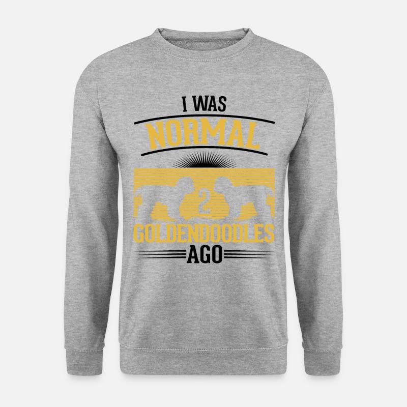 Goldendoodle Geschenk - Unisex Pullover - Weißgrau meliert
