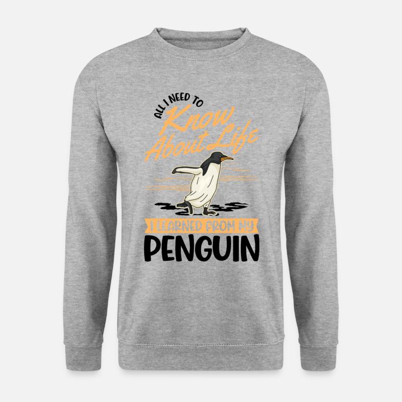 Penguin Gift Penguin - Unisex Sweatshirt - salt & pepper