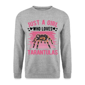 Tarantel Mädchen Tarantula Girl - Sweat-shirt Unisexe - gris chiné - Devant - Alina (178cm) & Michal (187cm)