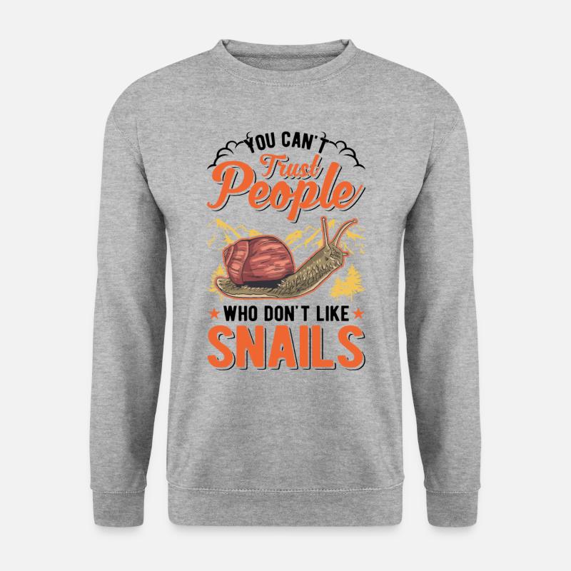 Snail Gift Vineyard Snail - Unisex Sweatshirt - salt & pepper