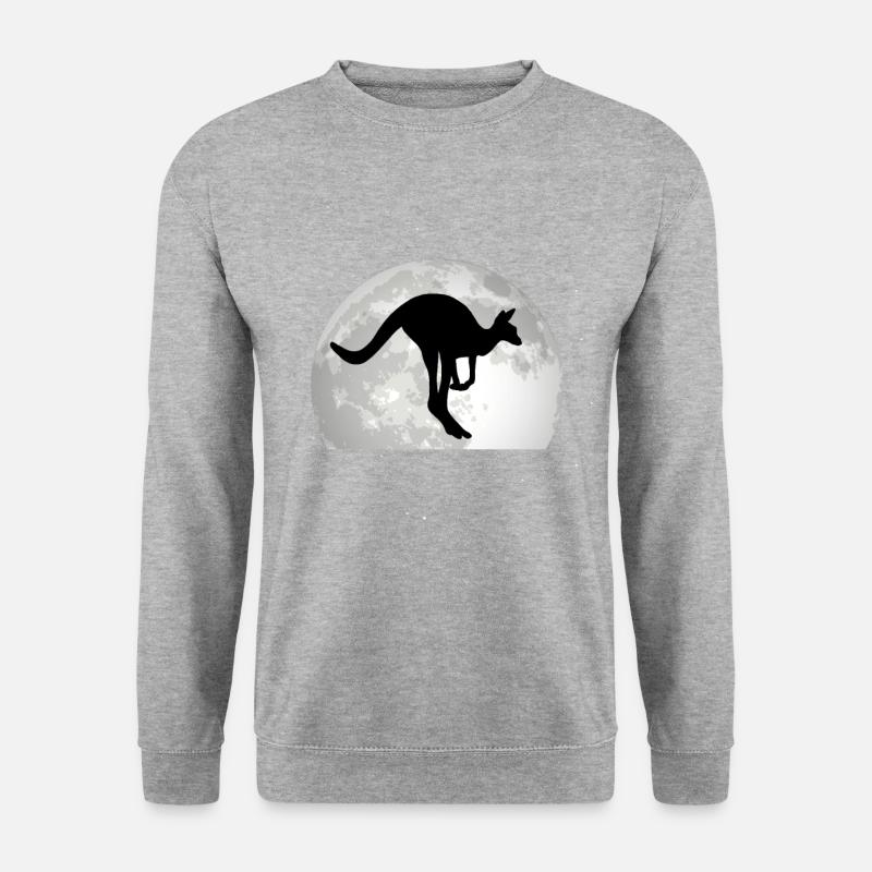 Kangaroo, Moon, Australia, Kangaroo - Unisex Sweatshirt - salt & pepper