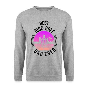 Discgolf Wurfscheibe Disc Golf - Sweat-shirt Unisexe - gris chiné - Devant - Alina (178cm) & Michal (187cm)