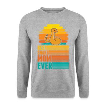 Meilleure maman serpents - Sweat-shirt Unisexe - gris chiné - Devant - Alina (178cm) & Michal (187cm)