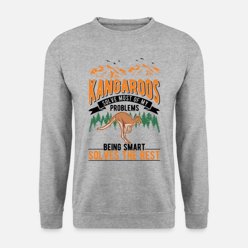 Kangaroo Australia Kangaroo - Unisex Sweatshirt - salt & pepper