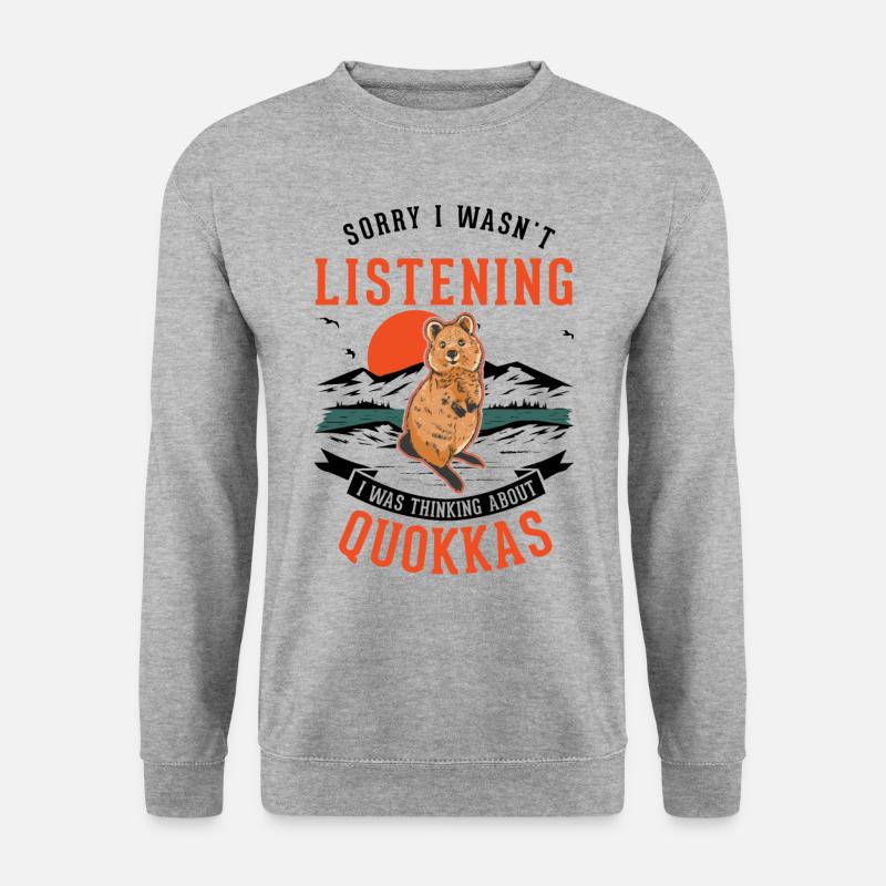 Quokka Gift Short-tailed Kangaroo - Unisex Sweatshirt - salt & pepper