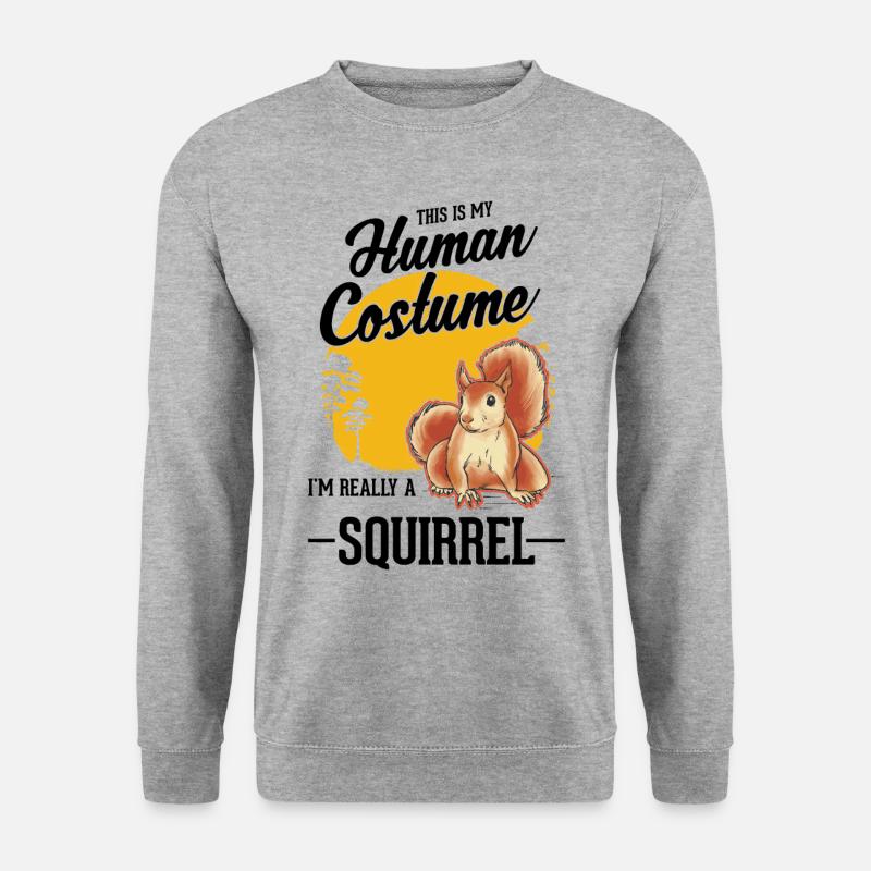 Squirrel Human Costume Halloween - Unisex Sweatshirt - salt & pepper