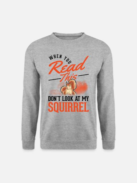 Squirrel Gift Grey Squirrel - Unisex Sweatshirt - salt & pepper