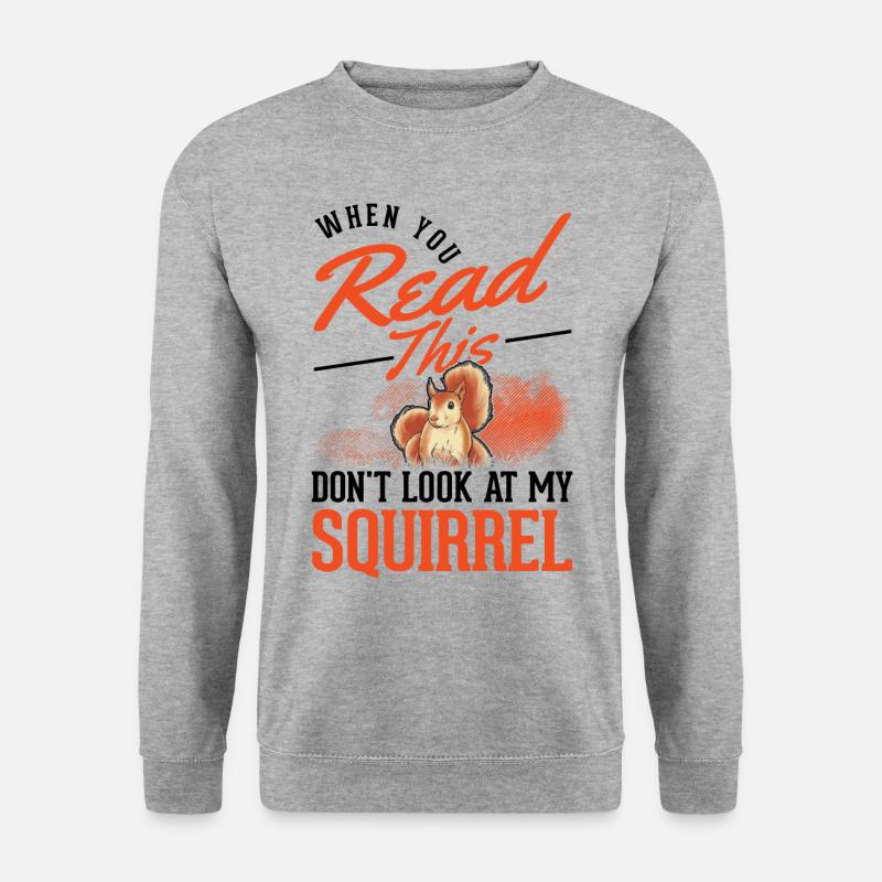 Écureuil cadeau écureuil gris - Sweat-shirt Unisexe - gris chiné