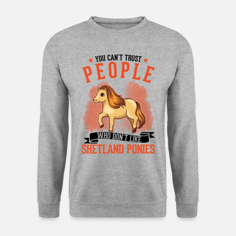 Shetland Pony Gift Shetty - Unisex Sweatshirt - salt & pepper