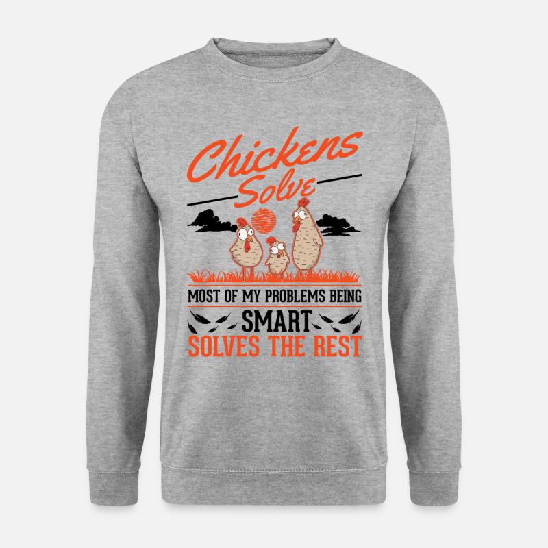 Chickens Chicken Breeding Chicken Farmer - Unisex Sweatshirt - salt & pepper