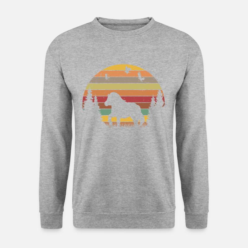 Shetland Pony Retro - Unisex Pullover - Weißgrau meliert