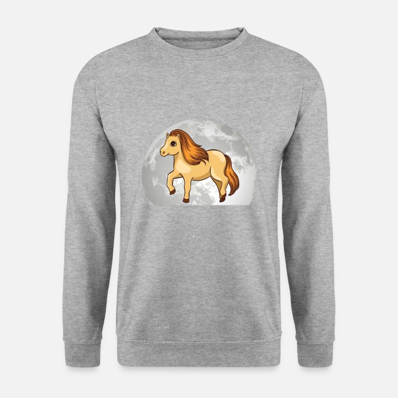 Shetland Pony Moon - Unisex Sweatshirt - salt & pepper