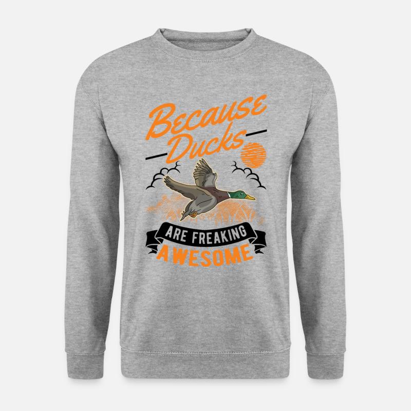 Duck Gift Duck Breeder - Unisex Sweatshirt - salt & pepper