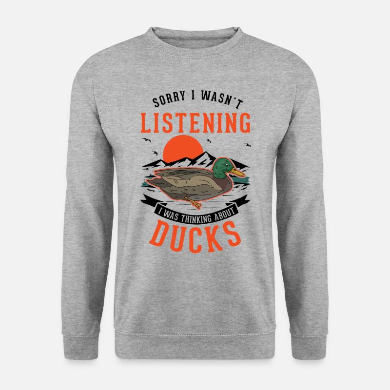 Duck Lover Gift Duck Breeder - Unisex Sweatshirt - salt & pepper