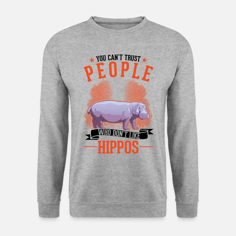 Hippo Lover Hippo Hippo Hippo - Unisex Sweatshirt - salt & pepper
