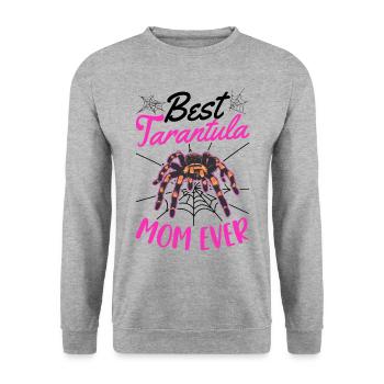 Meilleure maman tarentule de tous les temps Tarantel Mama - Sweat-shirt Unisexe - gris chiné - Devant - Alina (178cm) & Michal (187cm)