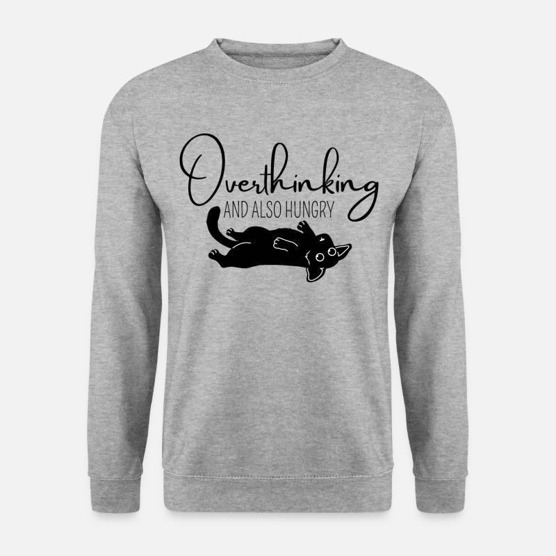 Cooler Spruch Hund Haustier Geschenk Idee - Unisex Pullover - Weißgrau meliert