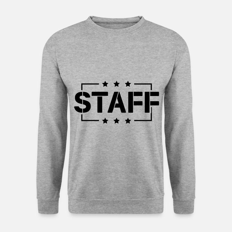 staff - Unisex Pullover - Weißgrau meliert