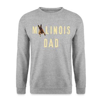 Papa Berger Belge - Sweat-shirt Unisexe - gris chiné - Devant - Alina (178cm) & Michal (187cm)