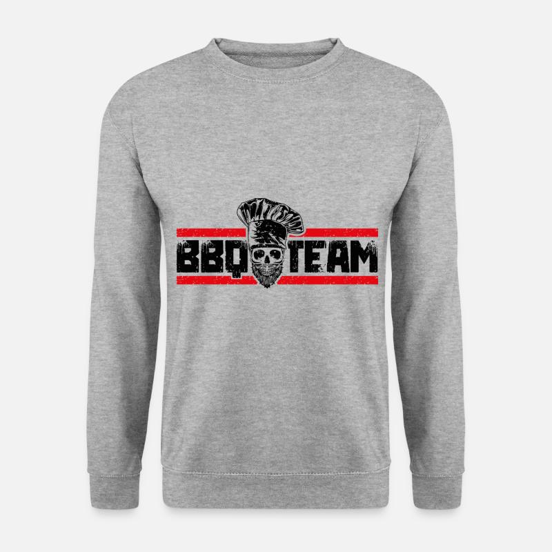grill bbq team skull - Unisex Sweatshirt - salt & pepper