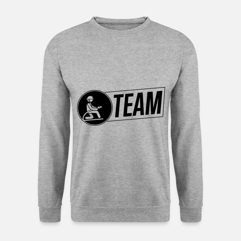 firefighter firefighter team logo - Unisex Sweatshirt - salt & pepper