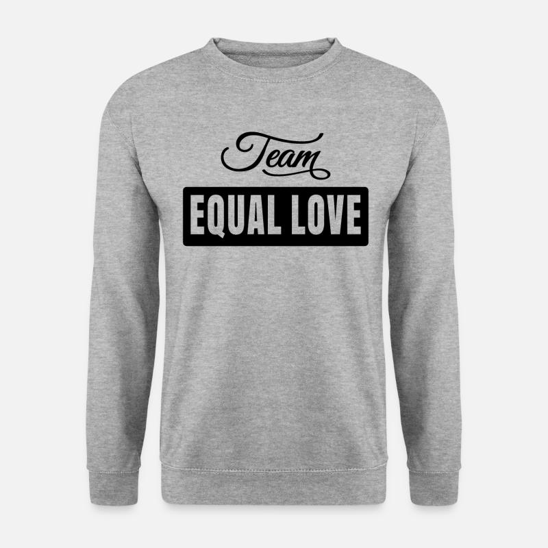 Équipe Amour égal - Sweat-shirt Unisexe - gris chiné