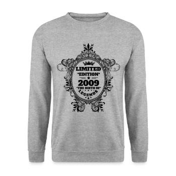 2009 - Unisex Sweatshirt - salt & pepper - Front - Alina (178cm) & Michal (187cm)