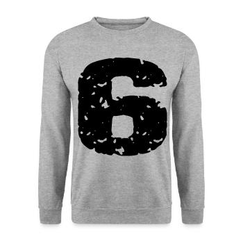 Maillot 6 numéros - Sweat-shirt Unisexe - gris chiné - Devant - Alina (178cm) & Michal (187cm)