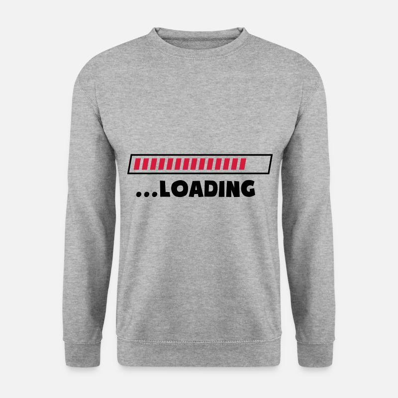 loading ladebalken - Unisex Pullover - Weißgrau meliert