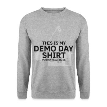 House Demolition and Renovation Design - Unisex Sweatshirt - salt & pepper - Front - Alina (178cm) & Michal (187cm)