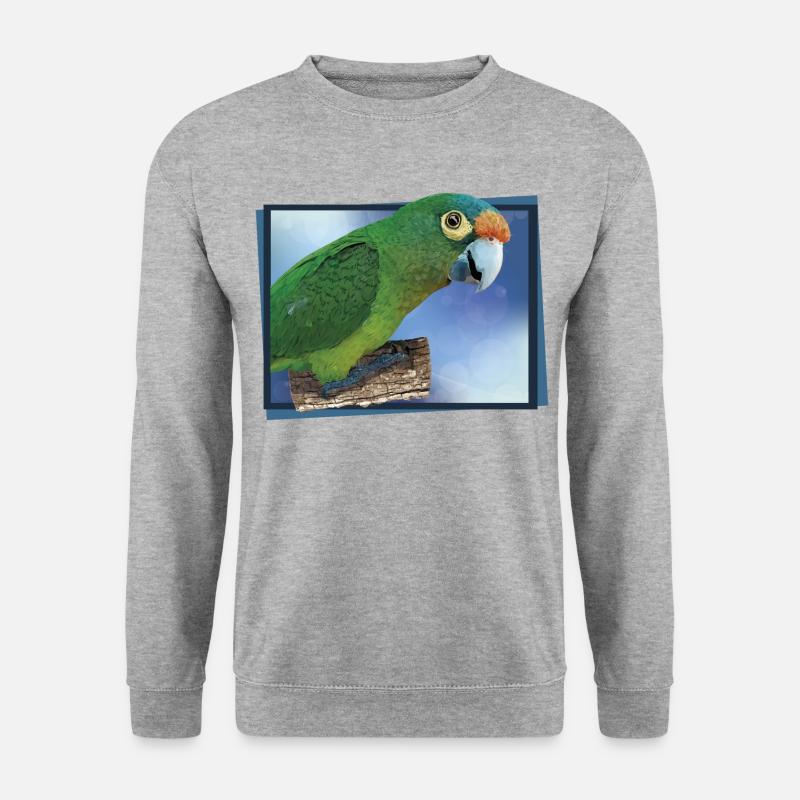 Orange-fronted parakeet - Unisex Sweatshirt - salt & pepper