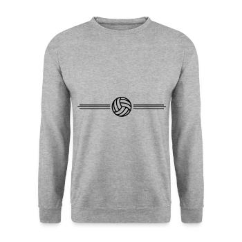 volleyball team - Unisex Sweatshirt - salt & pepper - Front - Alina (178cm) & Michal (187cm)