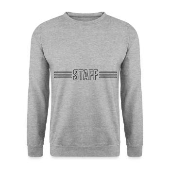 Staff - Unisex Sweatshirt - salt & pepper - Front - Alina (178cm) & Michal (187cm)